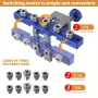 RUITOOL Metric Imperial Doweling Jig Kits Drill Guide Locator Cabinet Hardware Jig with 6mm 8mm 10mm 1/4\ 5/16\ 3/8\ Drill Guide Bushings