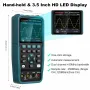 HANMATEK H052S H052 Профессиональный портативный цифровой осциллограф 50 МГц 250 MSa/s с мультиметром Генератор сигналов Интерфейс USB Type-C Расширенный инструмент тестирования