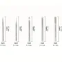 30PCS Diamond Burr Bits Set Rotary Tools 3mm or 2.35mm Shank Metal Woodworking Carving Shaping Engraving Jewelry Making Tool