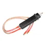 DIY Handheld Spot Welding Pen Gold-Plated Pure Copper 1500A High Conductivity 66cm Compact 414g for Battery 18650 Welding