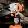 High-Powered Cordless Brushless Impact Wrench 1/2\ Drive 380NM Torque Fast Speed Versatile Tool for Maintenance Construction Woodworking No Battery Compatible with Makiita Battery