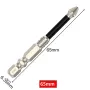 6PCS Long Alloy Steel Magnetic Screwdriver Bits PH2 Hex Shank 1/4 Inch Hand Tools 25-150mm High Hardness