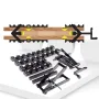 4 Way Pressure Clamps Kit Alloy Steel Panel Clamp System 1000 PSI Adjustable Woodworking Clamps for Table Tops Shelving Furniture Making