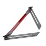 Stair Tread Template Tool Red-Gray Upgrade Stair Tread Gauge Measuring Jig Precision Stair Step Template Sturdy Building Material for Home Renovation