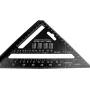 7Inch Triangle Ruler Measurement Tool Aluminium Alloy Carpenter Set Square Angle Woodworking Tools Try Square Triangular Metric Imperial