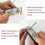 Universal Adjustable Network Cable Stripper Tool Cat5e Cat6 Cat6a Cat7 Cat8 Coaxial Wire Stripping Cutting Compact Design One Hand Operation Professional Wiring Tool