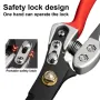 Steel Sheep Shears 31.5cm Professional Animal Trimming Scissors Anti-Slip Handle Forged Quenching Technology Heavy Duty Scissors for Leather