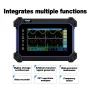 Hantek TO1112/TO1112D Touch Screen Tablet Oscilloscope 2 Channel Handheld Digital Oscilloscope with Signal Generator and Multimeter 110MHz