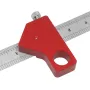 Combination Square 0-300mm Carpenter Square Angle Ruler 45/90 Degree Marking With Precision Etched Scales