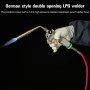 Liquefied Gas Welding Gun Double Switch Germany Style Soldering Torch Refrigeration Oxygen-Free Torches with 1.6m Rubber Hose