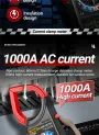 ANENG DT266 Digital Clamp Meter, High-precision 1000A AC Current Voltage and Resistance Measurement Tool with Non-contact Large Jaw Design and LCD Display