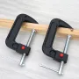 1Pcs C Clamp 4 Inch Heavy Duty G-Clamp Wood Working Clamp with Quick Move Button for DIY Carpentry Woodworking Welding/Building