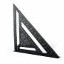 Triangle Angle Ruler 7/12 inch Metric Aluminum Alloy Angle Protractor Triangular Measuring Ruler Woodwork Speed Square Triangle
