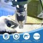 Bộ chuyển đổi mũi khoan lỗ vuông với 4 mũi khoan Bộ cố định mũi khoan lỗ vuông bằng cacbua Bộ đục mộng chế biến gỗ chính xác Bộ cố định mũi khoan mộng Phụ kiện cho máy khoan bàn