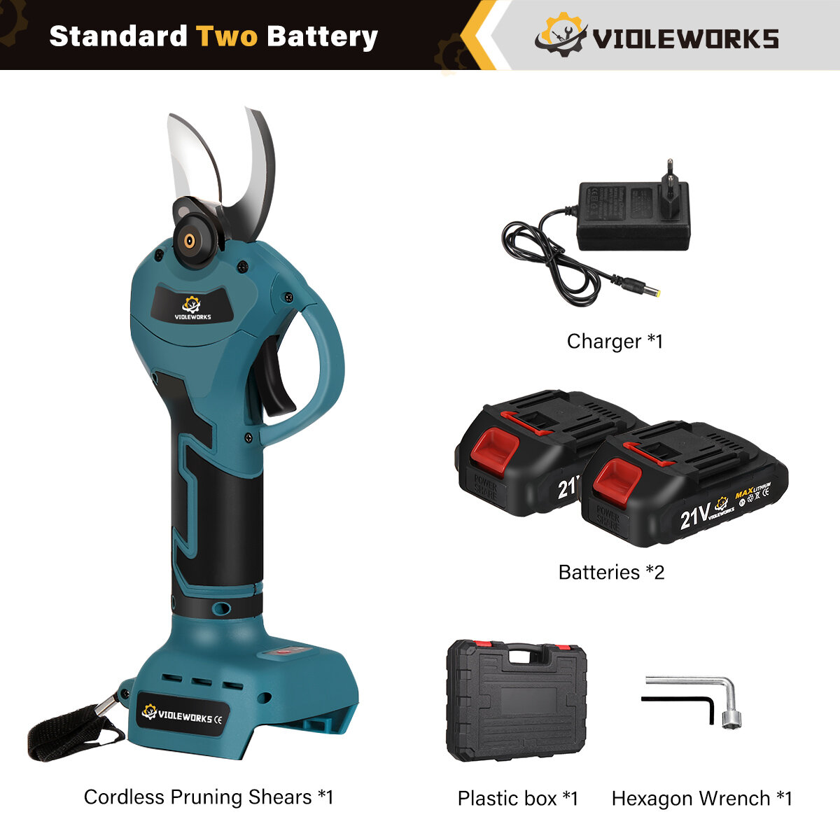 2 Batteries & EU Plug