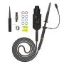 Universal Oscilloscope Probe with Accessories Kit High Performance Oscilloscope Probe Set 500MHz 300MHz 200MHz BNC Connector Dual Attenuation Modes 10:1 1:1 Gold Plated Pins Wide Compatibility Full Accessory Kit