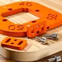 Woodworking Router Corner Templates Jig Set R10-R50 Premium 8mm Insulated Material Laser-Cut Precision Fixing Holes and Screws