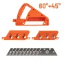 Plasterboard Quick Cutter Gypsum Board Hand Plane for Precise Drywall Edge Chamfering at 45°/60° Woodworking Trimmer Hand Tools