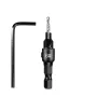 5PCS Countersink Drill Bit Set +1PC Wrench Wood Tools Carpentry Woodworking Drill Bit Pilot Holes Hex Shank Screw Size #5 #6 #8 #10 #12