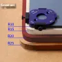 Woodworking Corner Jig Metal Router Template Guide Quick Radi Positioning for Woodcraft DIY Frame and Table Edge Shaping