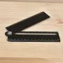 Multifunctional Aluminum Alloy Ruler High Precision 0.1 cm Versatile Measuring Tool Angle Ruler Compass for Drawing Circles and Arcs