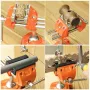 MYTEC Clamp Bench Vise Heavy Duty Cast Steel 360 Degree Swivel Base Woodworking Vise 3.5 Inch Jaw Width Table Clamp Vise for DIY Projects Workbench Creations