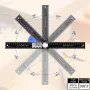 2-in-1 Digital Angle Finder Protractor with 7 Inch/200mm Ruler Spill-Proof Design for Woodworking Carpenter Construction DIY Tool LED Display High Accuracy Measurement