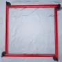 Adjustable Aluminum Router Jig Frame 53cm Square Router Template Guide 0-500mm Groove Router Jig for Woodworking