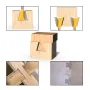 LAVIE 6pcs 6mm 1/4\ Shank Dovetail Joint Router Bit Set 1/4\ 3/8\ 1/2\ 5/8\ 3/4\ 7/8\ Cutting Dia Wood Milling Cutter Tool for Making Boxes Drawers Chests