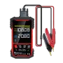 Probador de resistencia interna de baterías MUSTOOL IR502/IR500 ±120 V 500 Ω, 4 cables, prueba Kelvin, para baterías de plomo-ácido, litio, níquel-cadmio
