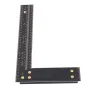 Aluminum Alloy Multi-angle Measuring Ruler Square Ruler Parallel Line Drawing Hole Scribing Ruler Ideal Layout Tool for Carpentry / Engineering / DIY Projects