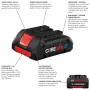 GXS18V-11N25 for BOSCH Core18V 4 Ah Lithium-Ion Battery Compact Lightweight Design Advanced 21700 Cells CoolPack Technology Long Runtime Power Tools