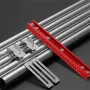 Closet Rod Mounting Fixture Template Tool Positioning Bar Punching Positioning Ruler 300x25x120mm Adjustable 1-90mm Wardrobe Boom Installation Tool for Closet for Mounting Cabinet Boom Drawer Bearings