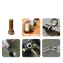 5 Pack Screw Extractor Center Bit Guide for Broken Bolt Puller Hex Handle and 1 Wrench for Broken Hand Tools