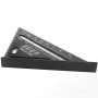 7Inch Triangle Ruler Measurement Tool Aluminium Alloy Carpenter Set Square Angle Woodworking Tools Try Square Triangular Metric Imperial