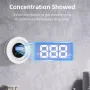 WiFi Enabled Gas Leak Detector with Digital Display and Temperature Sensor for Detection of Natural Gas Methane and Biogas with Voice Alerts and Breakdown Self Check Function