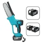 VIOLEWORKS 8inch 21V 1500W Electric Cordless One-Hand Saw Chain Saw Woodworking with Battery Kit