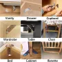 Furniture Corner Connector 20PCS Universal Stainless Steel L Brackets for Wood Metal Angle Brackets Shelves Tables Cabinets