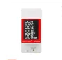 SINOTIMER SDM008 AC Din Rail Multifunctional Meter with LCD Display Measures AC Power Voltage (50-300V) Current (0-100A) Active Power (0-30kw) Energy Consumption (0-1999kwh) Ideal for Effective Energy Management and Consumption Monitoring