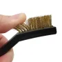 15PCS Wire Brush Set Stainless Steel Brass & Nylon Curved Handle Brushes for Cleaning Welding Slag & Rust Removal Industrial Scrubbing Power