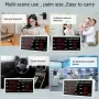 5 in1 Air Quality Monitor 5 In 1 Rechargeable Carbon Dioxide Meter With 1000mAh Battery Electric Digital CO2 Detector Portable TVOC HCHO CO AQI Air Pollution Analyzer For Home Office Car