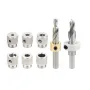 Ganwei Step Drill M6 M8 High Quality Steel Drill Bit Set 6mm 8mm 10mm 14mm Aluminum Profile Advanced Knurled Adapter Rings