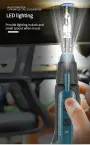 11PCS 200r/min Household Ratchet Screwdriver Cordless Electric Screwdriver 3.6V 900mAH Rated 1300mAh Peak Li-ion Battery Rechargeable Manual Mini Drill