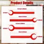 4-in-1 Door Hinge Adjustment Tool Metal Hinge Adjustment Wrench Door and Cabinet Alignment Tools Hinge Gap Repair for Door Hinge