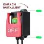 Safety Power Switch 220V 16A Large Paddle On Off Switch Emergency Stop Zero Voltage Switch Compatible with Router Tables Table Saws Drills Milling Machines Plug and Play Design