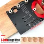 35mm Hinge Punch Locator Hinge Jig Cabinet Hardware Jig Shelf Pin Drill Guide Aluminum Alloy Hole Opener for Door Concealed Installation Household Tools
