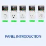 WiFi Smart Protection Socket Tuya App Control Over & Under Voltage Protection Adjustable Power Settings Pure Copper Nickel-Plated Conductors 3250W CE Certified