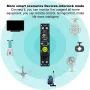 Tuya WiFi Intelligent Circuit Breaker ON OFF Timing Photovoltaic Bidirectional Metering Energy Meter Automatic Reclosing Protector with Metering and Prepaid Function Compatible with Alexa and Google Assistant for Voice Control