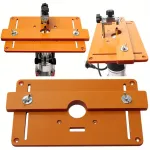 Wood Milling Chamfering Trimming Machine Balance Board Router Table Insert Plate High Accuracy Router Slotting Positioning Bracket Plate for Woodworking