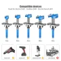 5PCS Hex Shank Hinge Boring Forstner Drill Bit Set Countersink Bit 15-35mm Cutting Diameter Hole Opener Hinge Hole Cutter for Woodworking / Plastic / Plywood